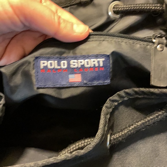 POLO SPORT Ralph Lauren drawstring backpack/purse.🎒 In excellent used condition. - Picture 14 of 15